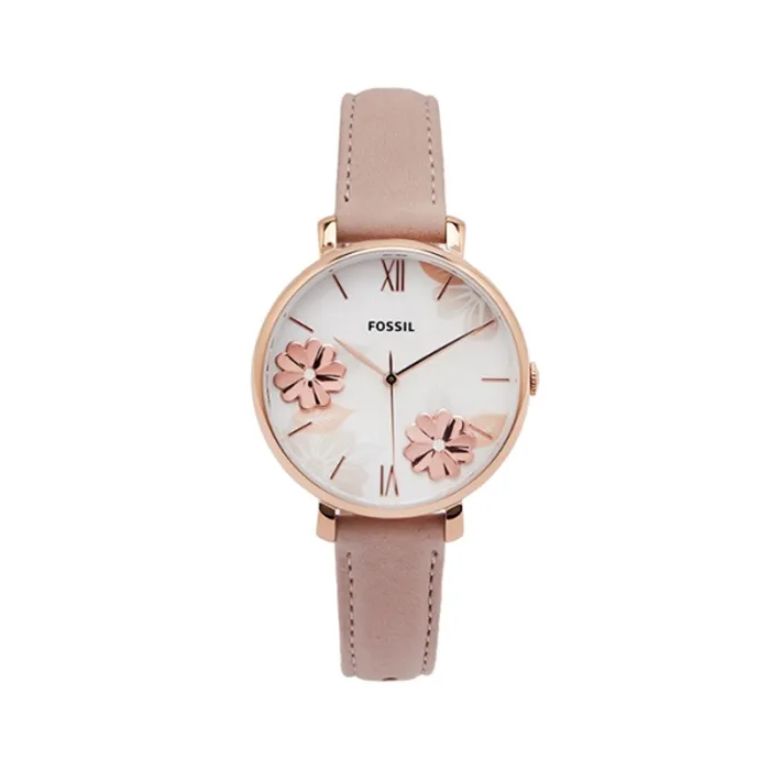 FOSSIL Jacqueline古典晶鑽月相玫瑰金腕錶36mm/ES5165 歷史價格詳細信息