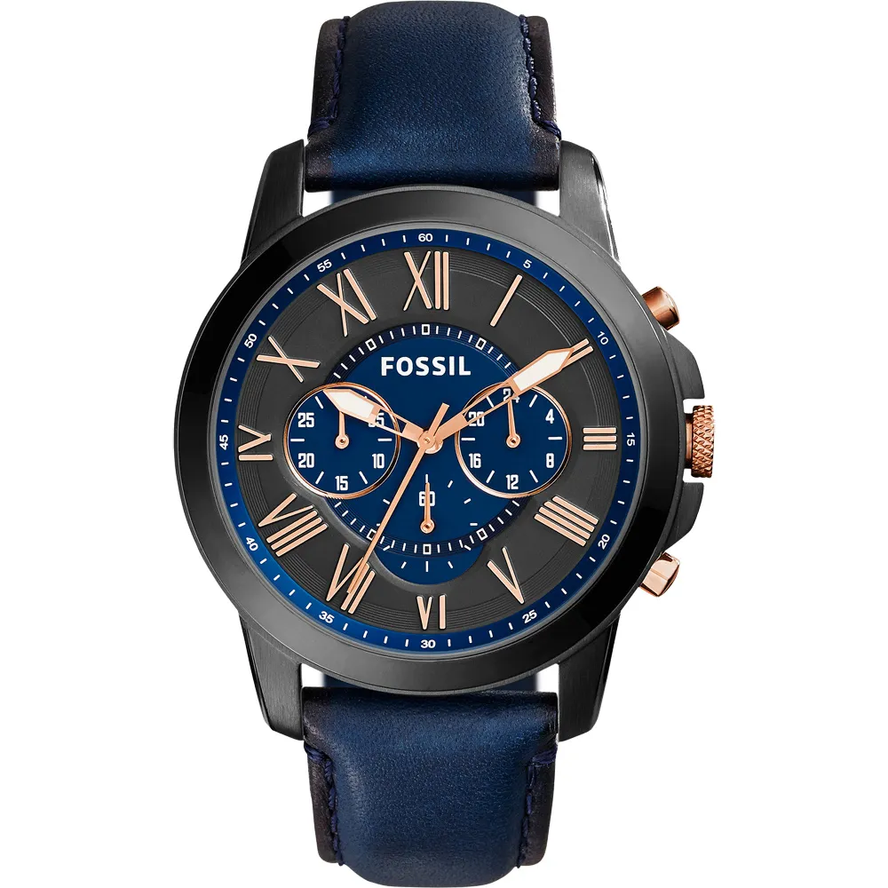 FOSSIL Grant 系列 羅馬時標計時腕錶(FS5151)44mm 歷史價格詳細信息