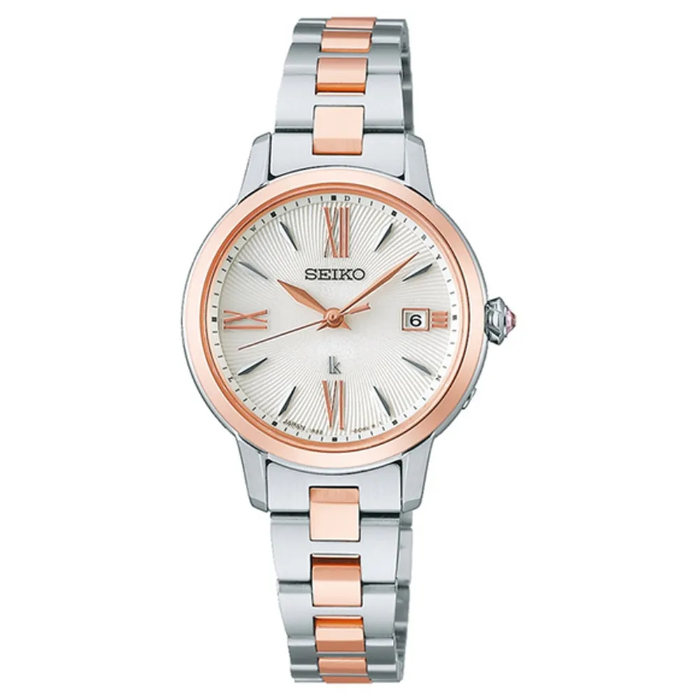 SEIKO LUKIA 太陽能羅馬計時碼錶-銀x雙色版/36mm V175-0DR0KS(SSC854J1) 歷史價格詳細信息