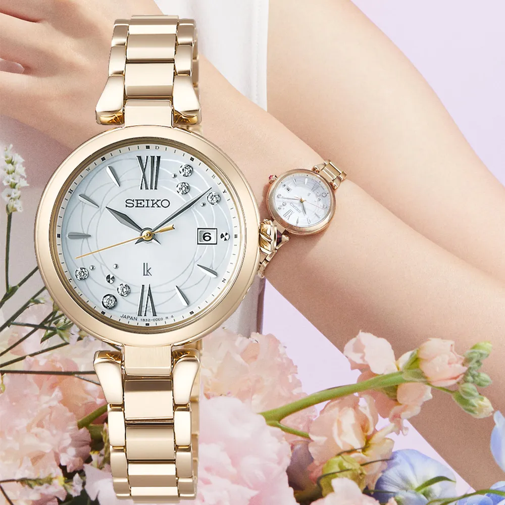【Seiko精工】1B32-0BA0G (SSQW074J) 日本花藝聯名款女士時尚腕錶 24.6mm 歷史價格詳細信息