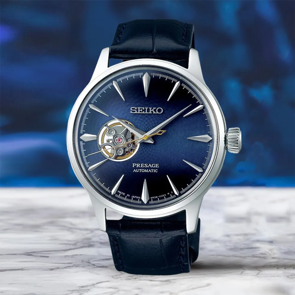 SEIKO 精工 Presage 開芯羅馬小鏤空機械錶-41.8mm 4R39-00W0D(SSA377J1) 歷史價格詳細信息