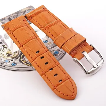 Panerai 沛納海進口高級代用錶帶 Ｔed Su 法國軍帶 26*26--棕色車同皮色線 直版 歷史價格詳細信息