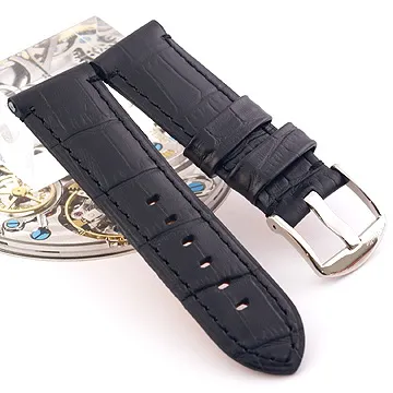 Panerai 沛納海進口高級代用錶帶 Ｔed Su 法國軍帶 26*26--棕色車同皮色線 直版 歷史價格詳細信息