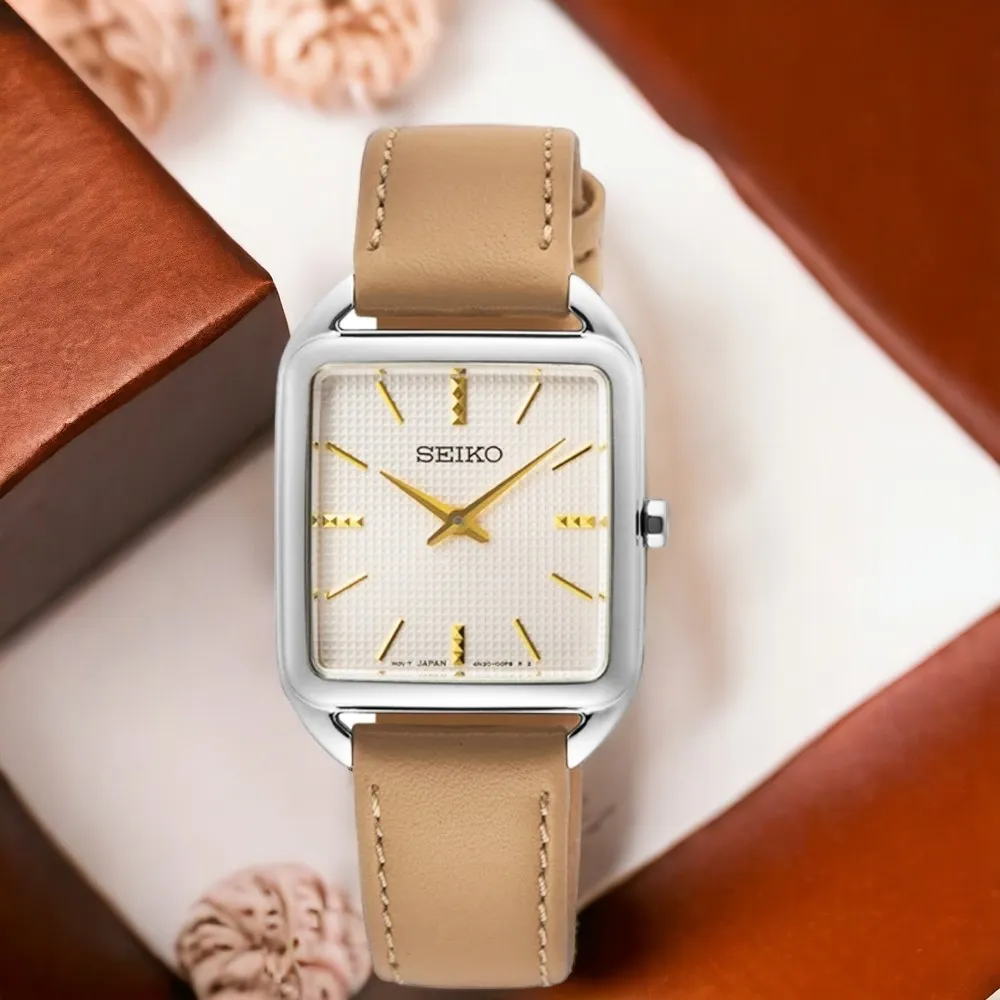 SEIKO 精工 SWR069P1手錶 羅馬時標 米白面 藍寶石鏡面 鋼帶 女錶 【錶飾精品】 歷史價格詳細信息