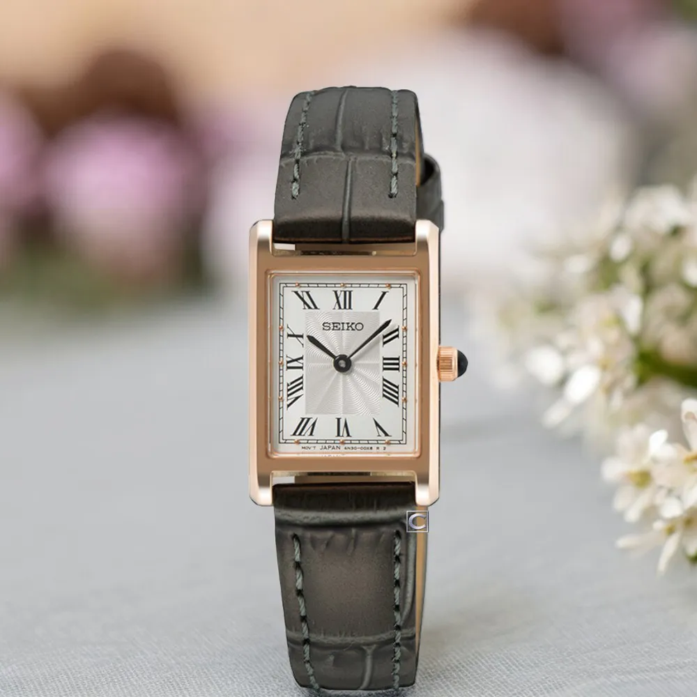 SEIKO 精工 SWR069P1手錶 羅馬時標 米白面 藍寶石鏡面 鋼帶 女錶 【錶飾精品】 歷史價格詳細信息