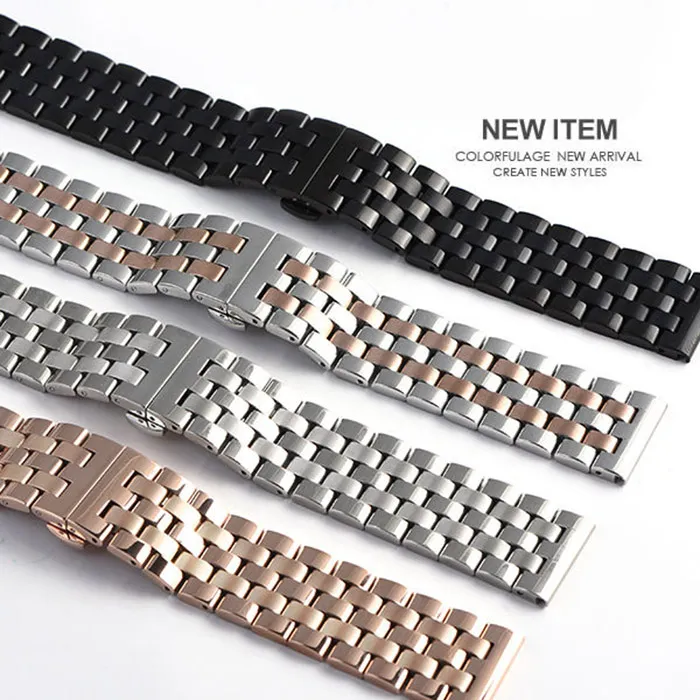 【完全計時】錶帶館｜質感黑色陶瓷錶帶 16MM-22MM 歷史價格詳細信息