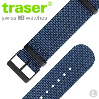 TRASER Textile strap 藍色織料錶帶-87#108230 歷史價格詳細信息