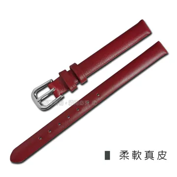 Watchband /別緻鮮亮色澤蜥蜴紋路壓紋真皮錶帶 紅色 歷史價格詳細信息