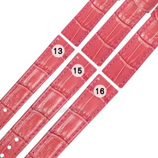 Watchband / SEIKO LUKIA 精工 別緻鮮亮 壓紋牛皮 替用錶帶 橘粉色 歷史價格詳細信息