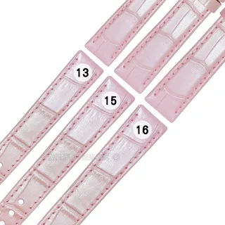 Watchband / SEIKO LUKIA 精工 別緻鮮亮 壓紋牛皮 替用錶帶 橘粉色 歷史價格詳細信息