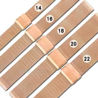 Watchband /  DW替用 各品牌通用透亮米蘭編織不鏽鋼錶帶 黑色 歷史價格詳細信息