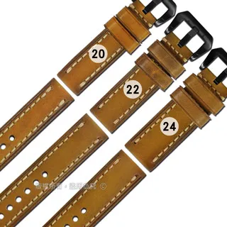 Watchband / 20.22.24.26mm / 各品牌通用 百搭款 經典復刻 厚實柔軟 瘋馬皮 牛皮錶帶 黑色 歷史價格詳細信息