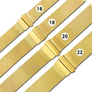 Watchband /  DW替用 各品牌通用透亮米蘭編織不鏽鋼錶帶 黑色 歷史價格詳細信息