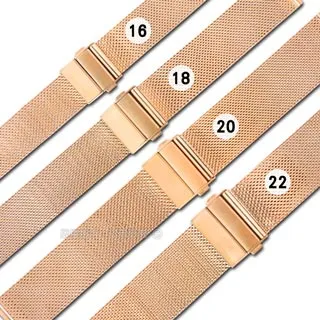 Watchband /  DW替用 各品牌通用透亮米蘭編織不鏽鋼錶帶 黑色 歷史價格詳細信息