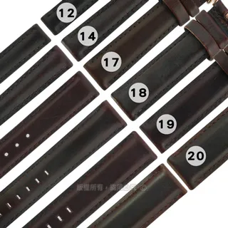 Watchband / 各品牌通用替用柔軟真皮錶帶 淺棕/深咖啡 歷史價格詳細信息