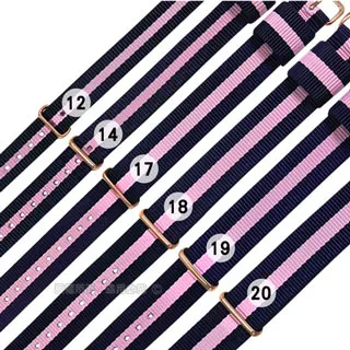 Watchband /  DW替用 各品牌通用透亮米蘭編織不鏽鋼錶帶 黑色 歷史價格詳細信息