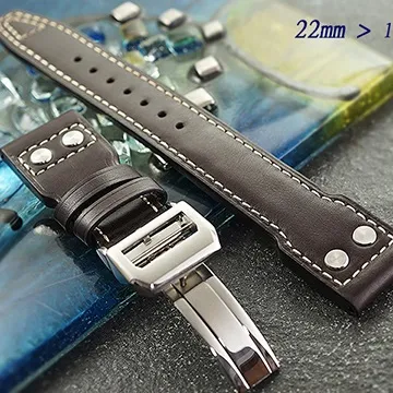 全新 IWC 軍錶特仕款錶帶鱷魚皮款墨藍色 ( 22mm.21mm.20mm) 歷史價格詳細信息