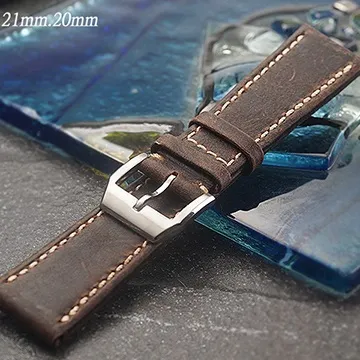 全新 高級軍錶專用摺疊扣錶帶-仿舊限定版 ( 22mm) 適用 IWC.各式錶款 歷史價格詳細信息