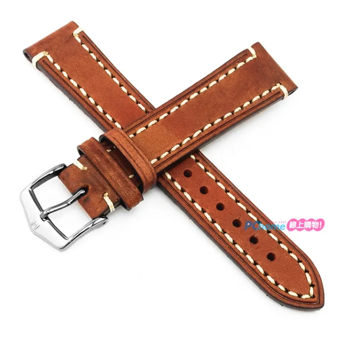 【海奕施 HIRSCH】皮革錶帶 Crocograin L 深棕色 附工具 12322810 光亮鱷魚紋底 歷史價格詳細信息