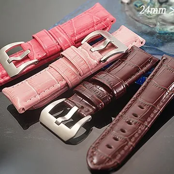 Panerai 沛納海進口高級代用錶帶 Ｔed Su 法國軍帶 26*26--棕色車同皮色線 直版 歷史價格詳細信息