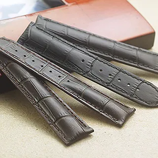 高級進口錶帶代用名廠同紅磨坊紅色車荔枝紋牛皮錶帶-24*22mm 歷史價格詳細信息