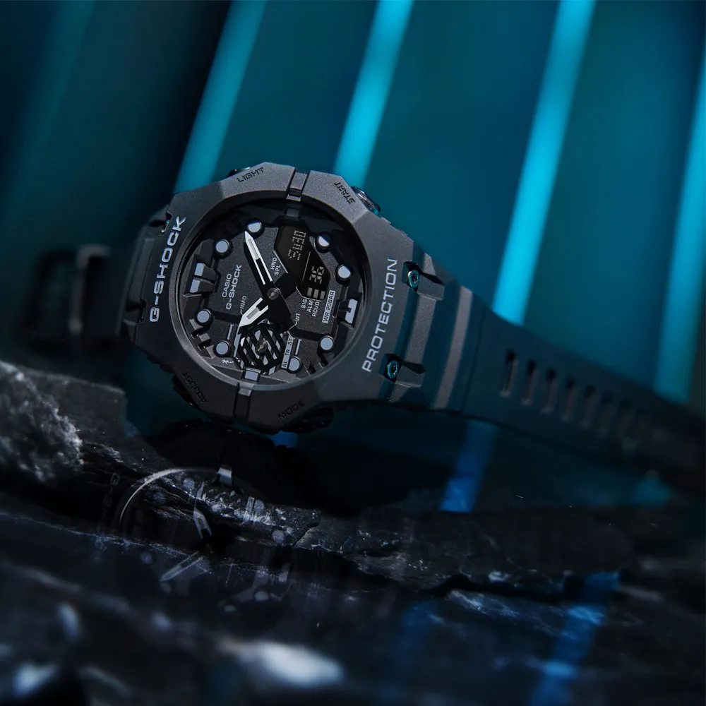 CASIO 卡西歐 G-SHOCK 藍牙連線 時尚錶圈雙顯腕錶46mm /GA-B001G-2A 歷史價格詳細信息