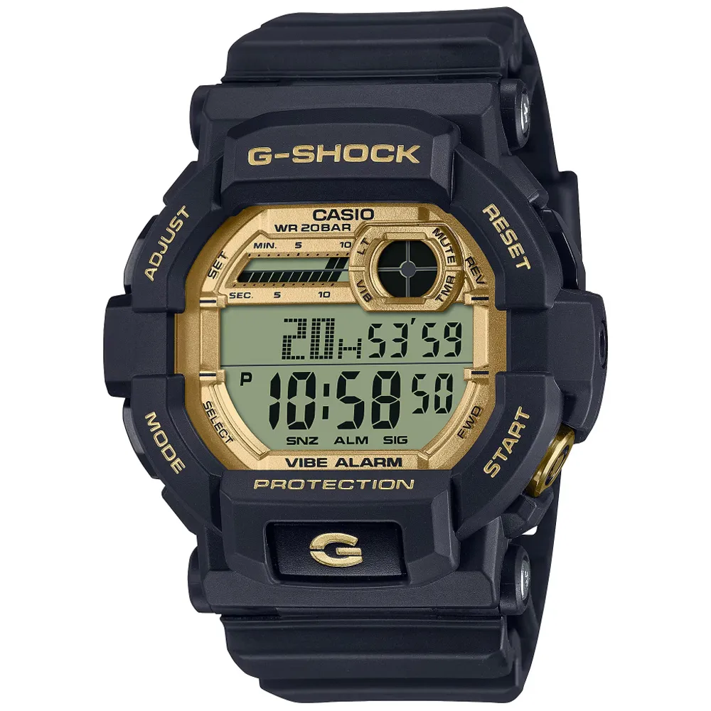 【CASIO 卡西歐】G-SHOCK 黑金時尚 高調奢華 金屬錶殼 經典方型 GM-5600G-9 歷史價格詳細信息