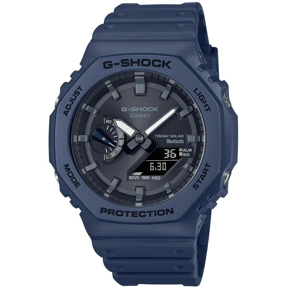 【CASIO 卡西歐】G-SHOCK 藍牙連線 太陽能雙顯腕錶 雙12 特惠(GST-B100XB-2A) 歷史價格詳細信息