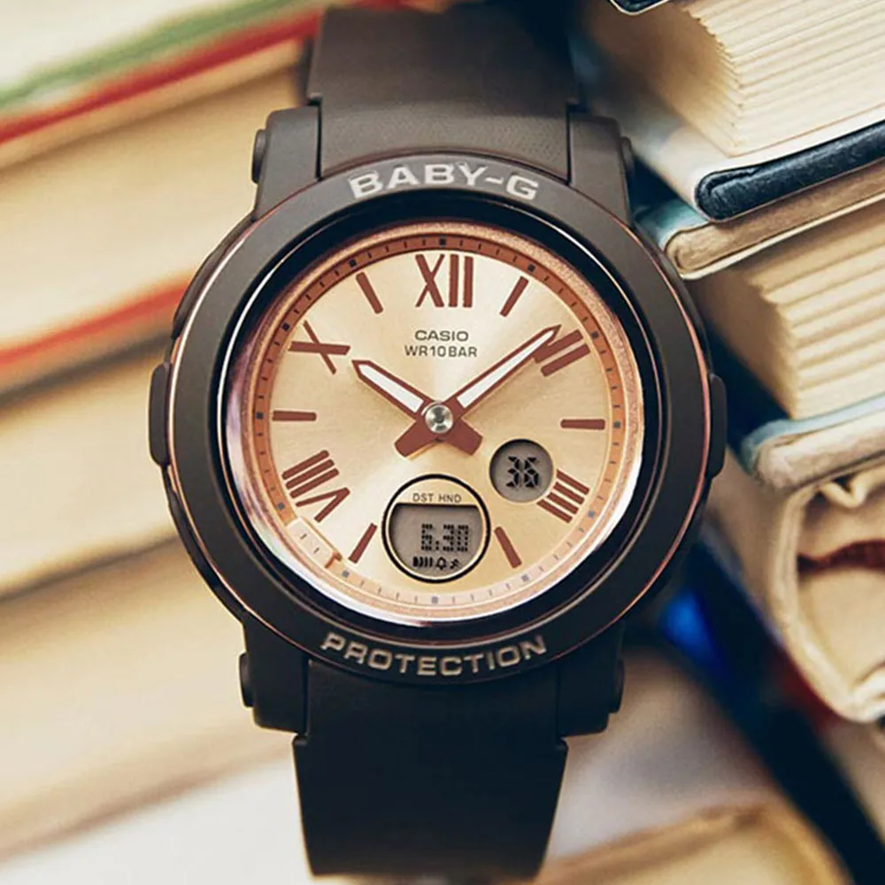 【CASIO 卡西歐】BABY-G 羅馬字雙顯手錶(黑BGA-290-1A) 歷史價格詳細信息