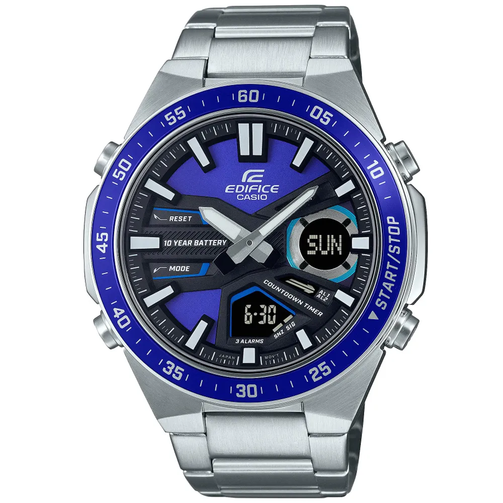 【CASIO 卡西歐】EDIFICE 雙LED燈賽車三眼腕錶 EFR-534RBP-1A 46mm 現代鐘錶 歷史價格詳細信息
