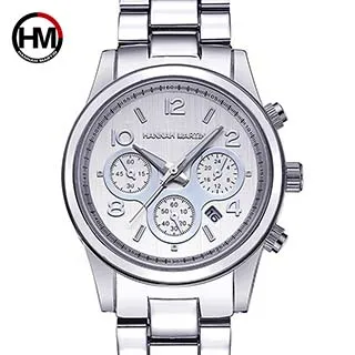 【HANNAH MARTIN】浩瀚博宇鑲鑽刻度設計米蘭帶男錶-HM-901 歷史價格詳細信息