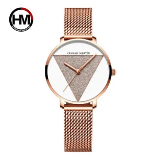 【HANNAH MARTIN】浩瀚博宇鑲鑽刻度設計米蘭帶男錶-HM-901 歷史價格詳細信息