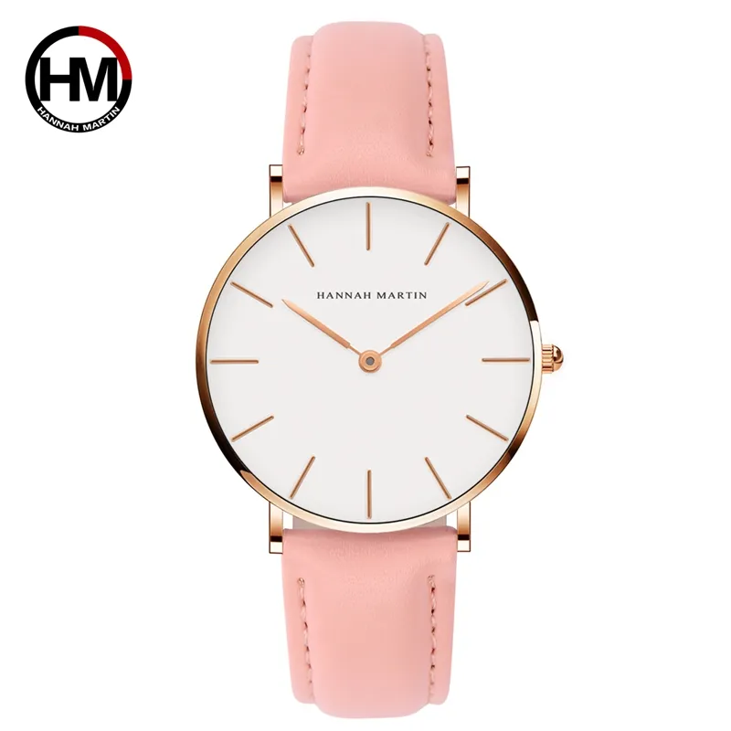 【HANNAH MARTIN】金色刻度設計感腕錶(HM-CB36-FK)-白面咖啡帶x36mm 歷史價格詳細信息