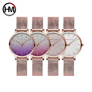 【HANNAH MARTIN】高質量手錶不銹鋼精鋼星空女士手錶(HM-D4) 歷史價格詳細信息