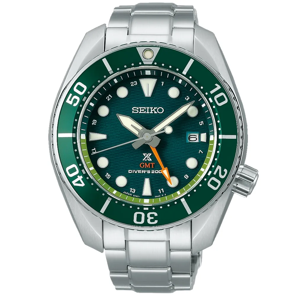 【SEIKO 精工】PROSPEX系列 太陽能GMT防水200米不鏽鋼潛水錶-綠45mm_SK028(SFK003J1/5K65-0AA0G) 歷史價格詳細信息