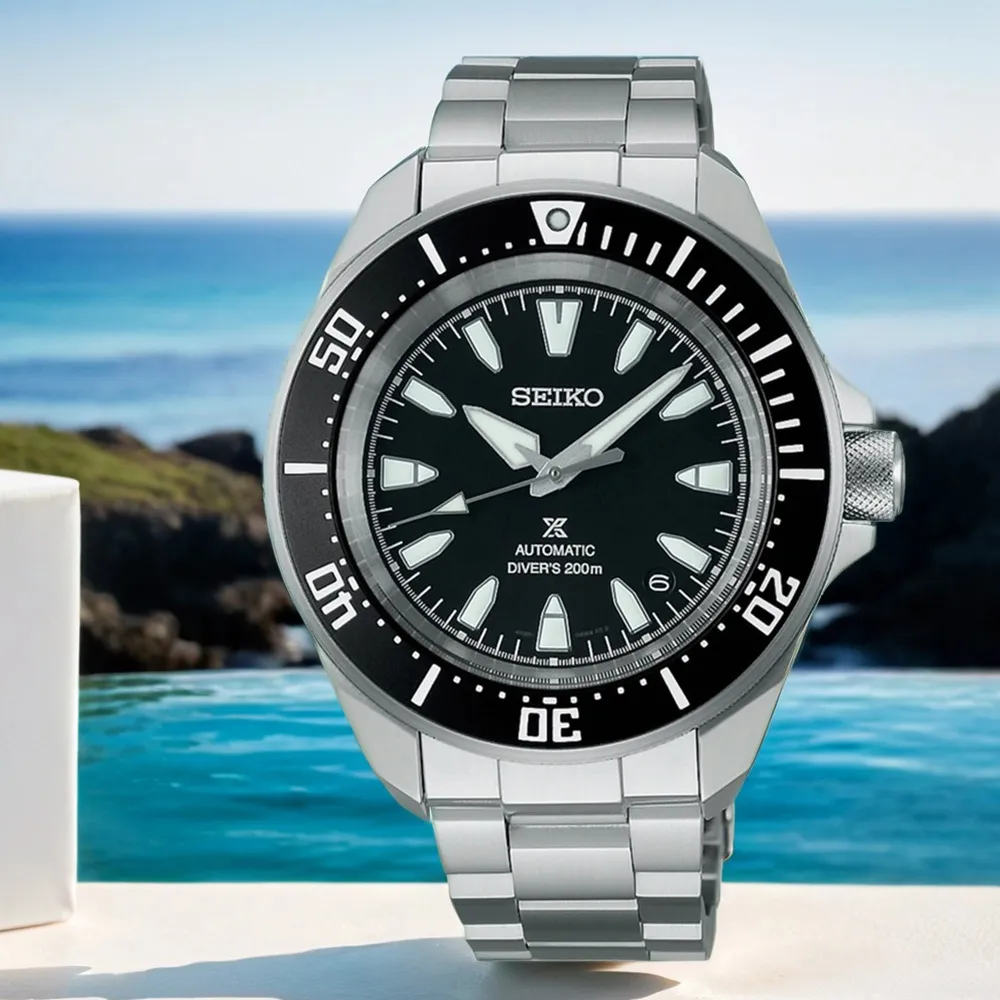 SEIKO 精工PROSPEX 200米潛水機械錶-黑x銀/44mm 6R15-04G0D(SPB077J1) 歷史價格詳細信息