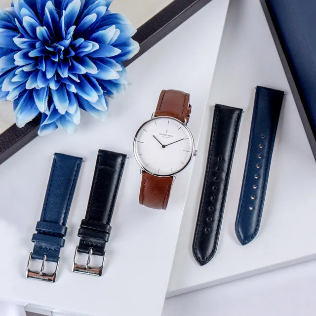 【Nordgreen】ND手錶 本真 40mm 玫瑰金殼×白面 深棕+極夜黑+北歐藍皮錶帶(NR40RGLEDBLBLLNA) 歷史價格詳細信息