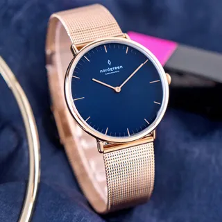 【Nordgreen】ND手錶 Native 本真 36mm 玫瑰金殼×白面 北歐藍尼龍錶帶(NR36RGNYNAXX) 歷史價格詳細信息