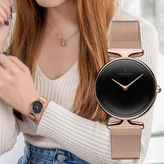 【Nordgreen】ND手錶 Unika 獨特 28mm 玫瑰金殼×黑面 極夜黑真皮錶帶(UN28RGLEBLBL) 歷史價格詳細信息