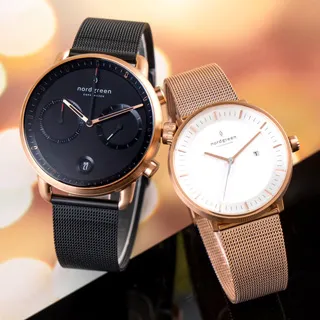 【Nordgreen】先鋒x獨特 玫瑰金殼×黑面+磨砂金屬面 米蘭情人對錶(PI42RGMEROBL+UN28RGMEROBM) 歷史價格詳細信息