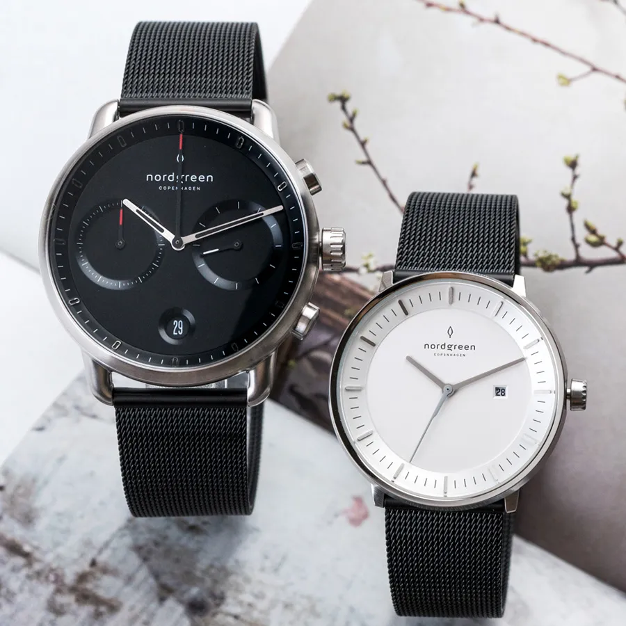 【Nordgreen】先鋒x獨特 玫瑰金殼×黑面+磨砂金屬面 米蘭情人對錶(PI42RGMEROBL+UN28RGMEROBM) 歷史價格詳細信息