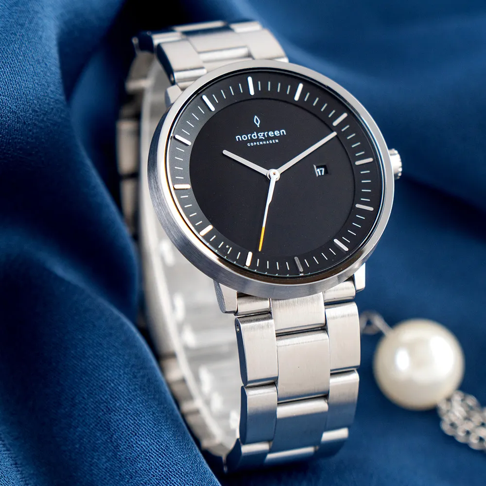 【Nordgreen】ND手錶 x Christopher 限量聯名款 月光銀殼×黑面 月光銀米蘭錶帶(PH36SIMESIBLCH) 歷史價格詳細信息