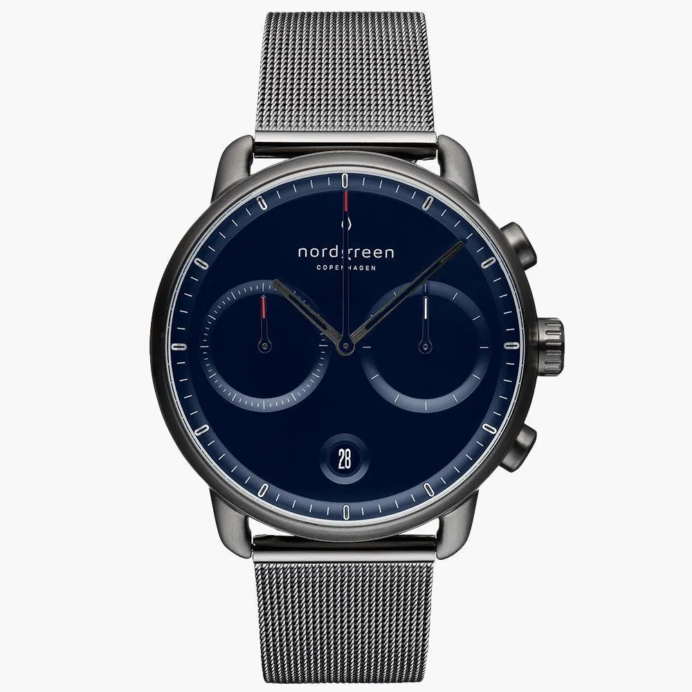 Nordgreen Pioneer | 皓白錶盤 - 霧霾藍純素皮革錶帶42mm/月光銀錶盤 歷史價格詳細信息