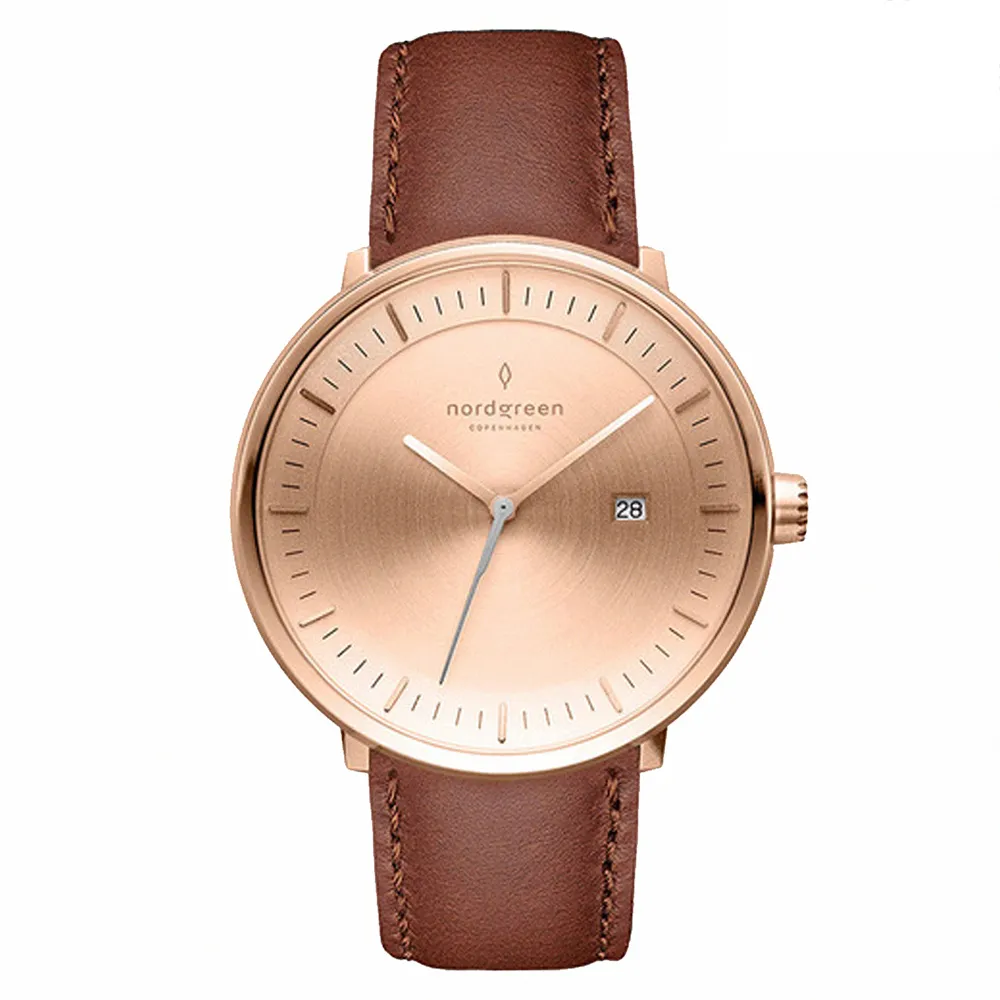 Nordgreen Philosopher - 復古棕真皮深空灰色36MM(PH36GMLEBRXX-D) 歷史價格詳細信息