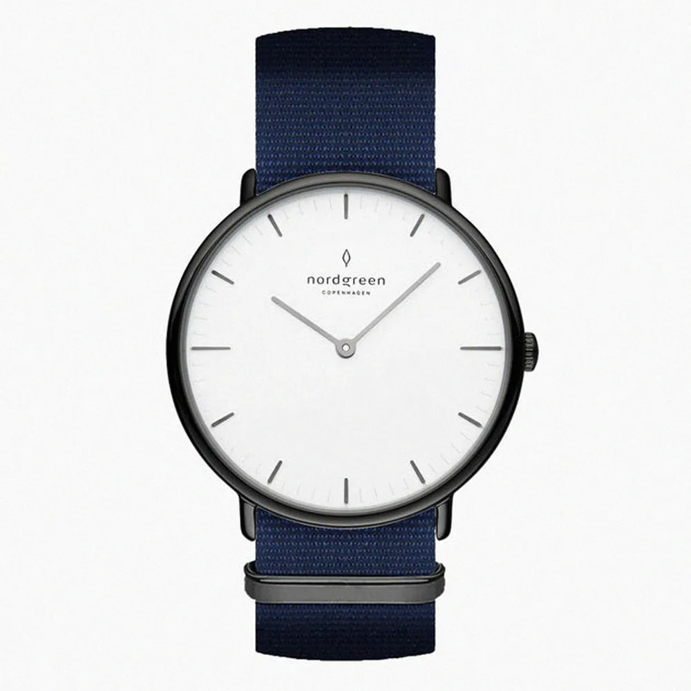 Nordgreen Philosopher - 北歐藍真皮40mm 歷史價格詳細信息