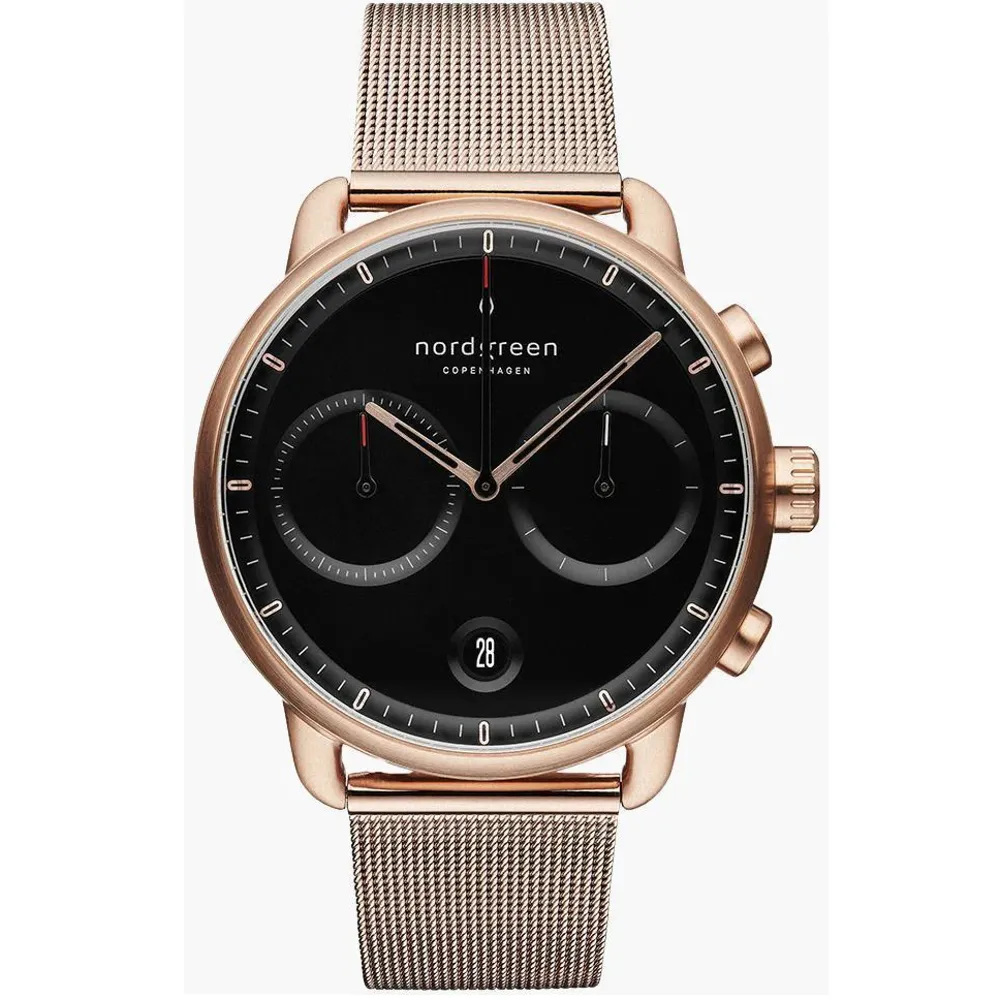 【Nordgreen】先鋒x獨特 玫瑰金殼×黑面+磨砂金屬面 米蘭情人對錶(PI42RGMEROBL+UN28RGMEROBM) 歷史價格詳細信息