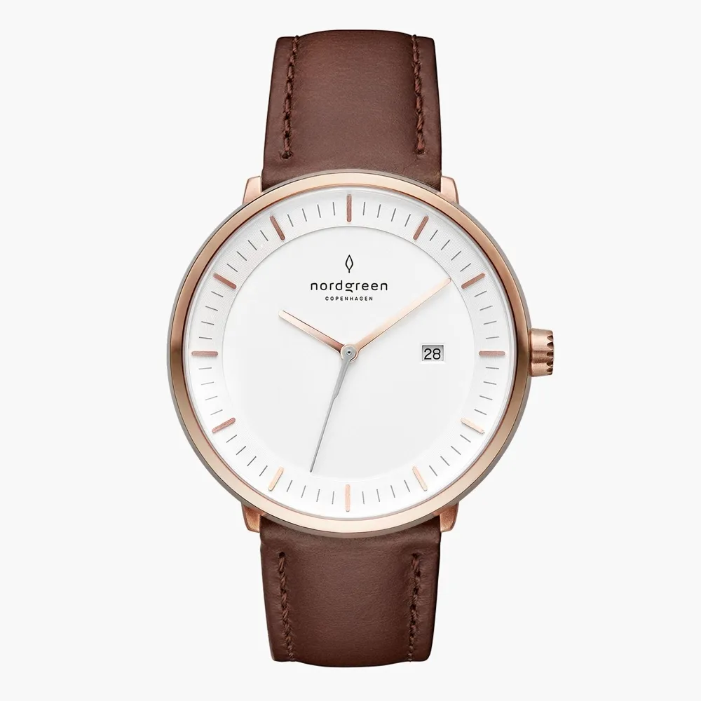 【Nordgreen】Infinity無限x玫瑰金 北歐藍尼龍帶腕錶 40mm(IN40RGNYNAXX) 歷史價格詳細信息