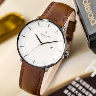 Nordgreen Philosopher - 復古棕真皮深空灰色36MM(PH36GMLEBRXX-D) 歷史價格詳細信息