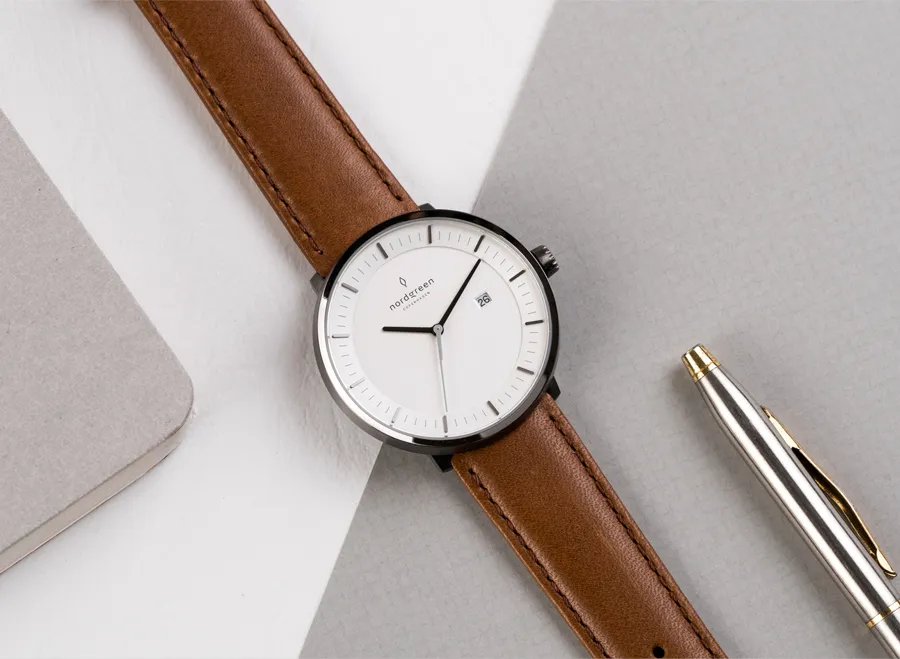 Nordgreen Philosopher - 復古棕真皮深空灰色36MM(PH36GMLEBRXX-D) 歷史價格詳細信息