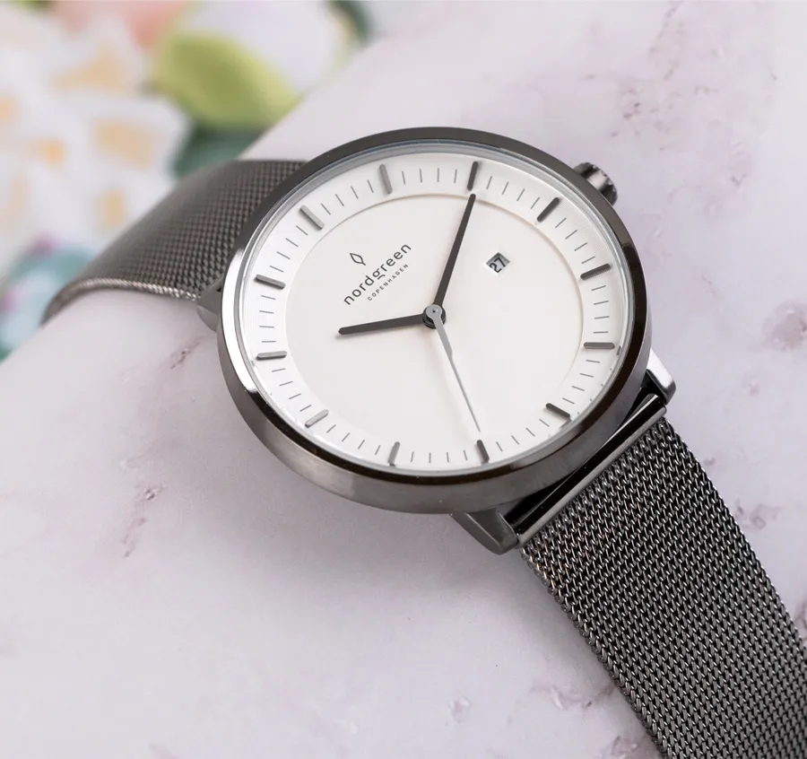 【Nordgreen】Philosopher哲學家x月光銀 復古棕真皮錶帶腕錶 40mm(PH40SILEBRXX) 歷史價格詳細信息